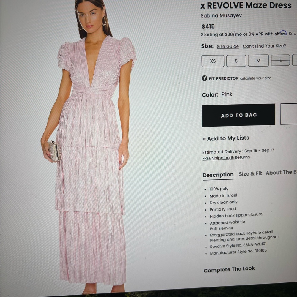REVOLVE Light Pink Maxi Dress